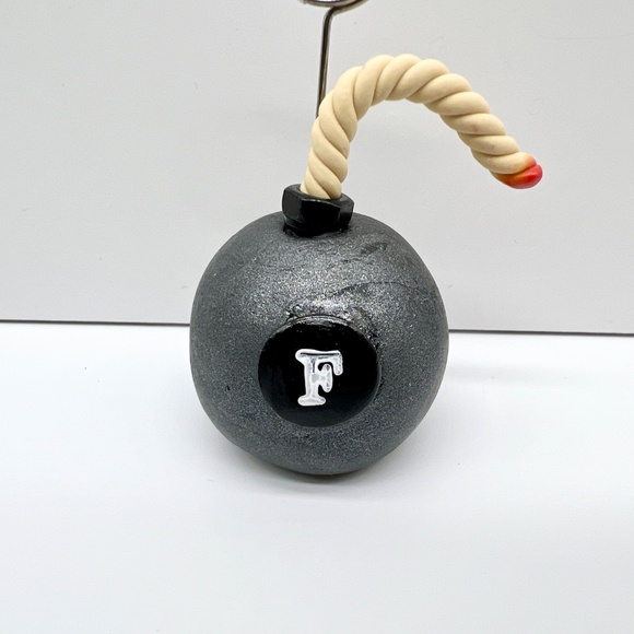 Handmade F-Bomb Paperweight & Photo Holder – Funny Polymer Clay Desk Gift - Picture 14 of 16